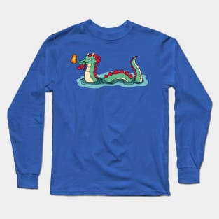 Fire Breathing Water Dragon Long Sleeve T-Shirt